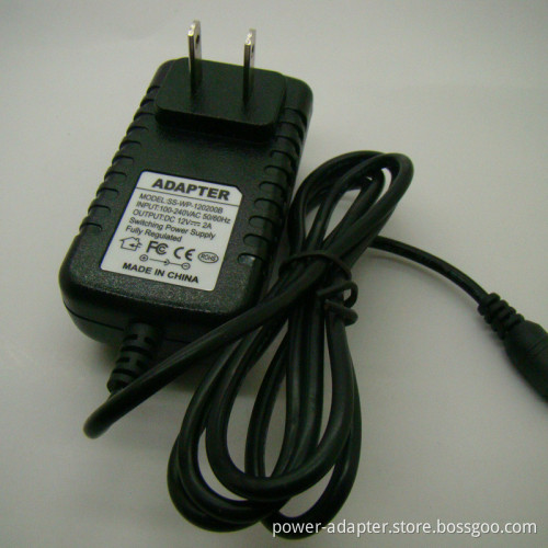OEM Wholesale 12V 2000mA Power Supply Adapter for Zmodo Surveillance DVR Camera